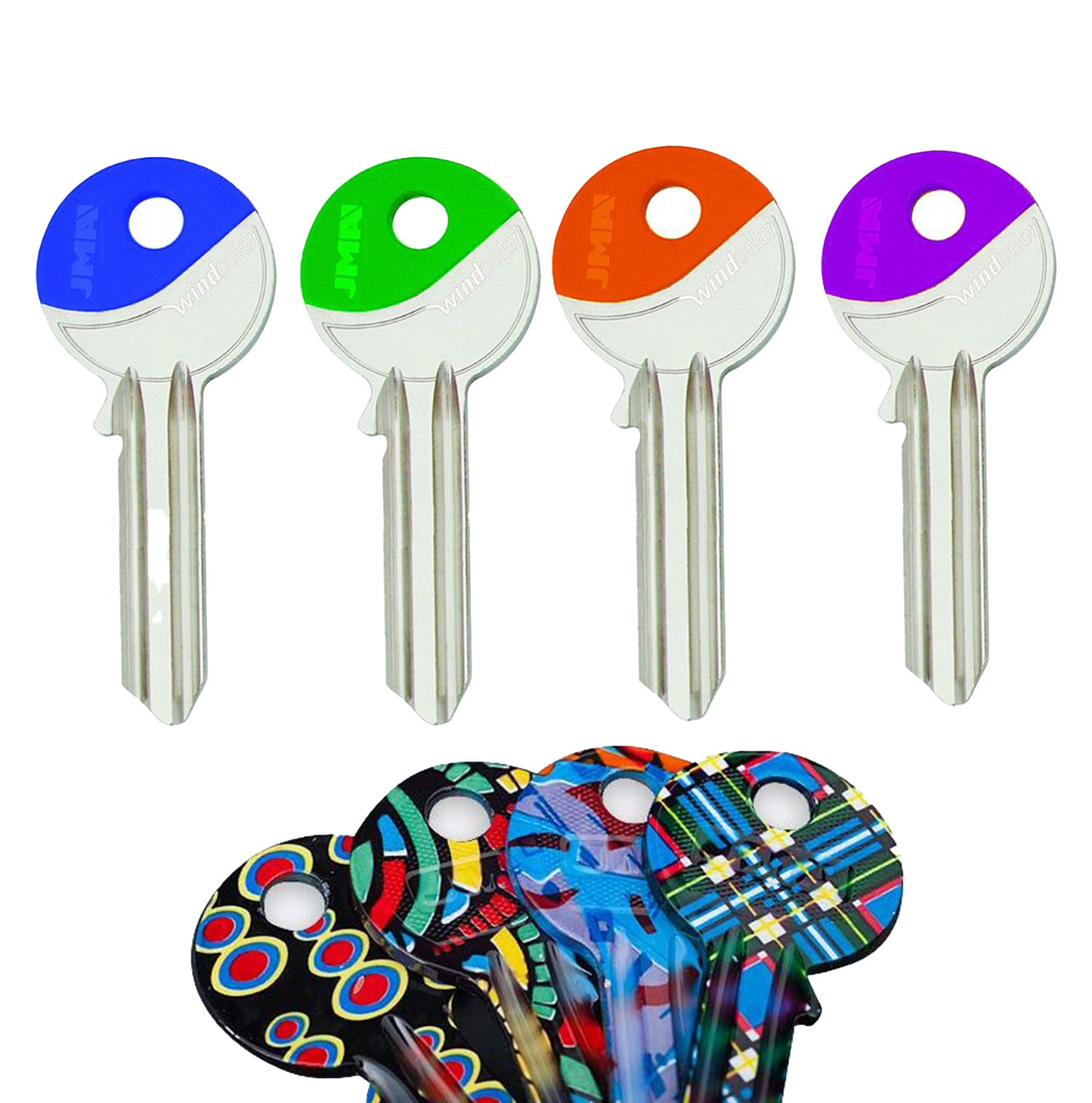Coloured Key Blanks